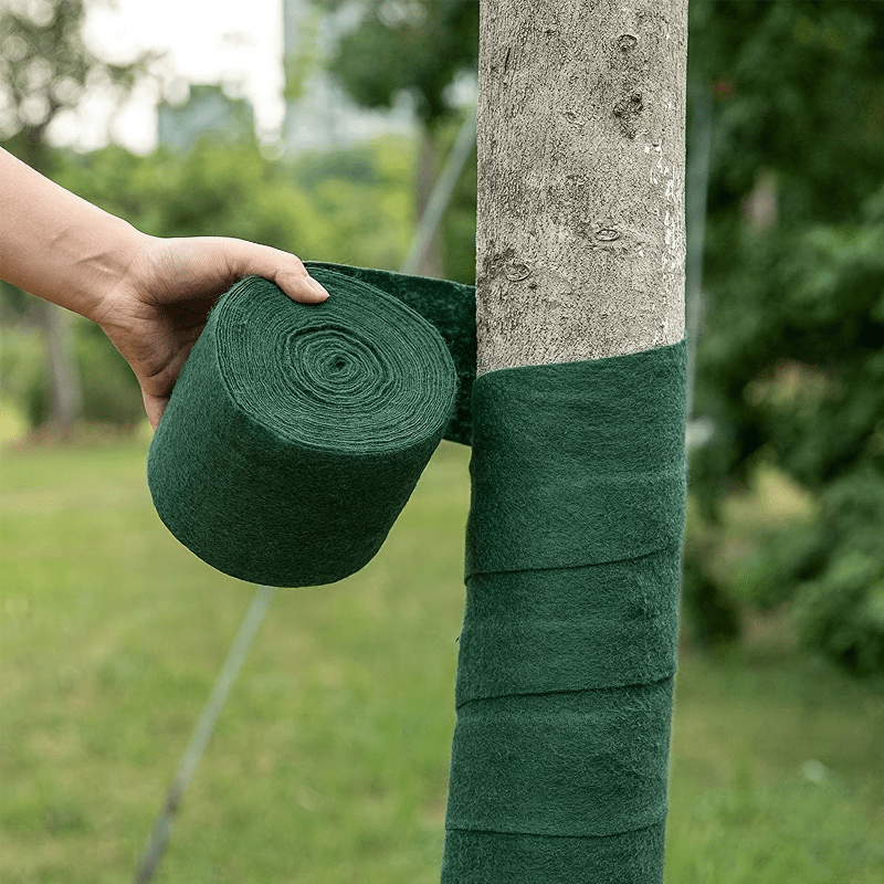 Bande De Protection Hivernale Pour Arbres - Jute 6m X 40cm + Corde Chanvre 20m - Contre Gel, Rongeurs