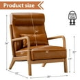 thumbnail image 4 of Ebello Design Mid Century Modern Accent Chair, Reading Armchair, Arm Chairs for Living Room,Brown, 4 of 5