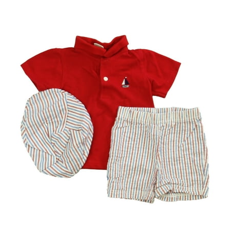 

Pre-owned Starting Out Boys Red | White | Blue Apparel Sets size: 12 Months