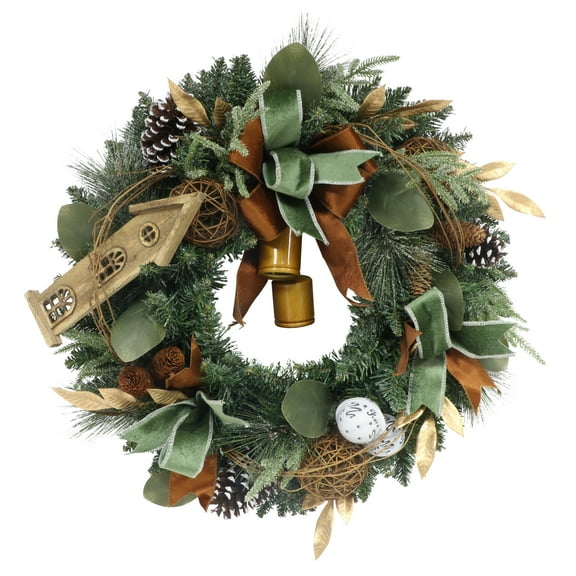 24 in. Decorated Artificial Christmas Wreath