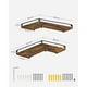 thumbnail image 2 of VASAGLE Estantes de Esquina en Forma de L, Juego de 2, Estantes Flotantes, Estantes de Pared, para Dormitorio, Salón, Cocina, Estilo Industrial, Marrón Rústico y Negro LLS831B01, 2 of 5
