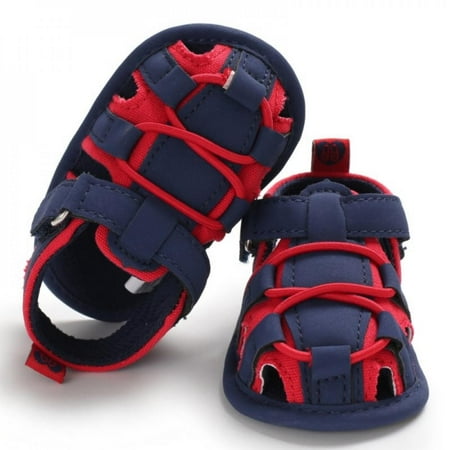 

SweetCandy Summer Baby Boys Breathable Anti-Slip Mixed Color Shoes Sandals Toddler Soft Soled First Walkers
