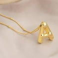 thumbnail image 7 of Fasijew Initial Pendant Necklace Smooth Balloon Letter Necklace Adjustable Length Exquisite Choker Necklace (Women), 7 of 7