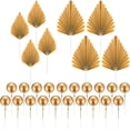 thumbnail image 1 of Decoraciones para tartas Siyurongg hojas de palma doradas 20 unidades, 1 of 1