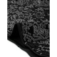 thumbnail image 5 of INSPIRE CHIC Women's Glitter Sequin V Neck Short Sleeve Mini Clubwear Party Dress 2XL Black, 5 of 6