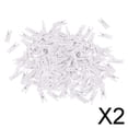 thumbnail image 1 of 3x100 piezas de Mini ropa de madera blanca, pinzas de papel fotográfico, pinzas para manualidades 2 piezas, 1 of 8