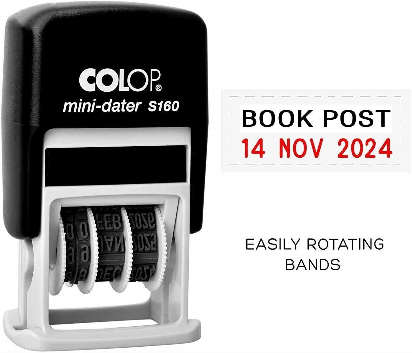 PrintValue Office Date Stamp with Book Post Self Inking Date Stamp