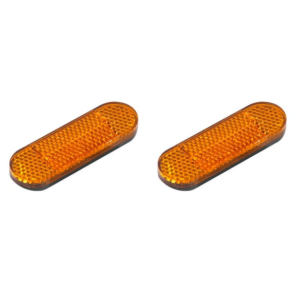 2X ABS Reflective Front Safety Tube Reflector for Mi Electric Scooter 1S Pro M365 Night Warning