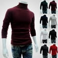 thumbnail image 1 of Pull d'Hiver Chaud en Coton Col Montant pour Hommes, 1 of 4