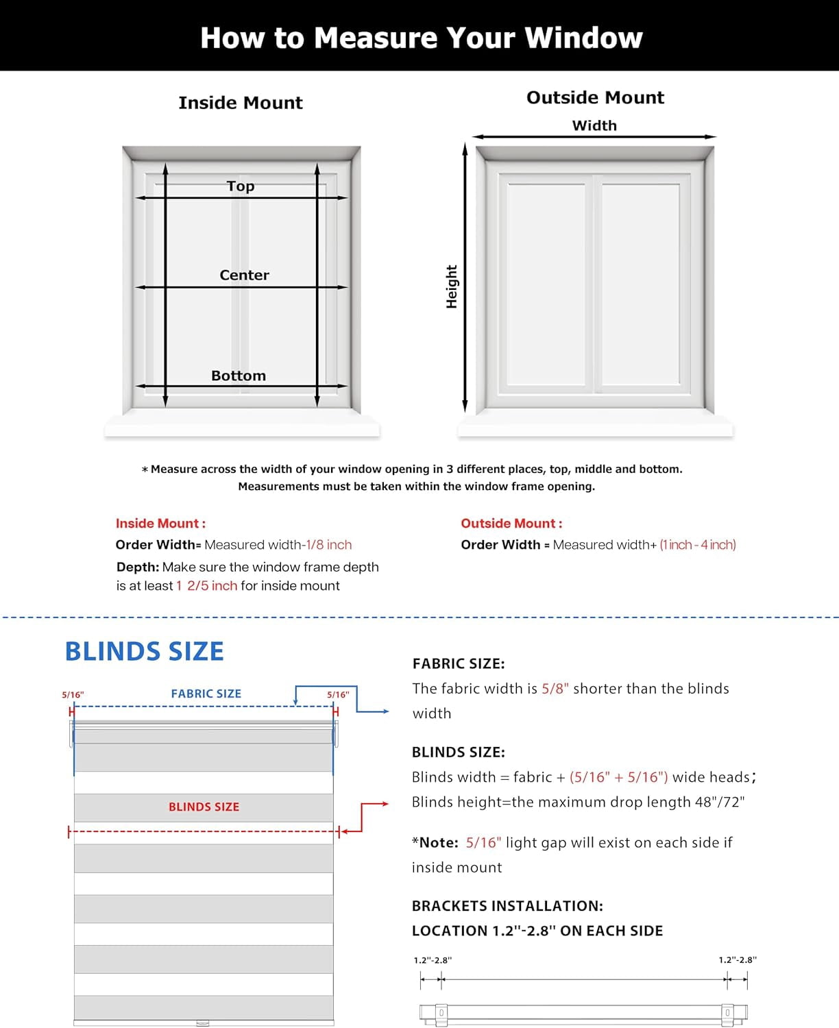LazBlinds No Tools No Drill Cordless Zebra Blinds for Windows, Dual Layer Light Control for Day and Night, Light Filtering Privacy Roller Blinds and Shades for Home, 20" W x 48" H, White
