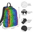 thumbnail image 4 of Daiia Multicolored Butterflies School Backpack for Men and Women Lightweight Backpack Durable Backpack Water-Resistant,Travel,Work Bag, 4 of 9