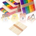 thumbnail image 1 of Natural Birch Colored Ice Sticks Handmade DIY Ice Sticks Baked Lollipop Sticks Friendly Additive Bagged Ice Sticks, 1 of 6