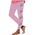 thumbnail image 3 of Feancey Prime Sales Today Holiday Leggings for Women Tummy Control Casual Heart Print Workout Pants High Waisted Stretchy Sports Yoga Tights Cute Valentines Day Gifts Pink L, 3 of 7