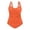Orange, variant on Women Plus Size Bathing Suits Red Swimsuit Women 1 Piece Swimsuit Plus Size Beach Swimsuits