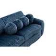 thumbnail image 3 of Living Room Corduroy Sofa | Supportive Cushions for Relaxing | Using Solid + Manufactured Wood | Easy to Put Together, 3 of 5
