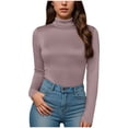 thumbnail image 1 of Women's High Neck Solid Color Slim Fit Body Shaping Underwear - Comfortable and Versatile, 1 of 6