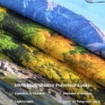 thumbnail image 4 of Nature Forest Mountain Tapestry Green Pine Tree Tapestry for Bedroom Aesthetic Flowing River Landscape Tapestries Wall Hanging Bird Decor for Living Room Classroom Dorm Office 90X60IN, 4 of 6