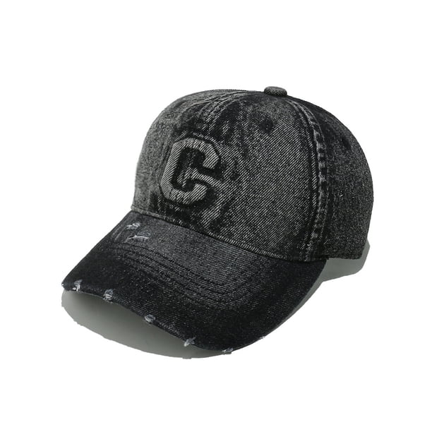 Gorra de béisbol de mezclilla lavada de algodón con bordado para adultos