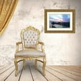 thumbnail image 3 of Hausenflock, Alan 18x13 Gold Ornate Wood Framed with Double Matting Museum Art Print Titled - Dockside Sunset II, 3 of 4