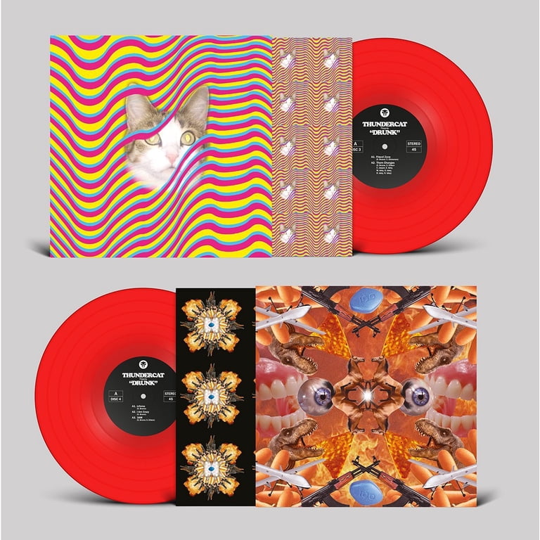 Brainfeeder, Vinyl Record, Thundercat Drunk 4LP Box Set, Red Vinyl