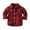 Red, variant on Godderr 6 Months-12 Years Boys Plaid Brushed Shirt for Toddler Kids,V-Neck Cardigan Shirt Jacket,Long Sleeve Buttons Tops Dress Shirt