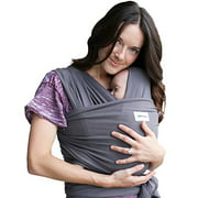 Baby Wrap Ergo Carrier Sling - by Sleepy Wrap - Available in 2 Colors - Baby Sling, Baby Carrier Wrap, Cuddle Up Baby Wrap - Specialized Baby Slings and Wraps for Infants and Newborn (Dark Grey)