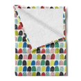 thumbnail image 2 of Colorful Soft Flannel Fleece Blanket, Abstract Pattern with Hand-drawn Shapes and Elements Hipster Doodle Artwork Print, Cozy Plush for Indoor and Outdoor Use, 50" x 60", Multicolor, by Ambesonne, 2 of 5