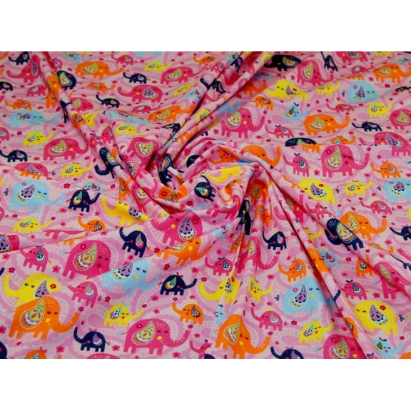 Minerva Cotton Jersey Stretch Knit Fabric Pink - per yard