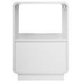 thumbnail image 6 of eHemco Contemporary Side Table End Table with Storage Drawer, White, 22.8H x 15.7W x 15D inches, 6 of 8