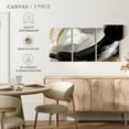 thumbnail image 5 of Elephant Stock Touch Of Gold Abstract Wall Art - Horizontal Multi Panel Canvas - Living Room Wall Decor - Abstract Multi Panel - Black And Gray Decor - 74" x 36", 5 of 8