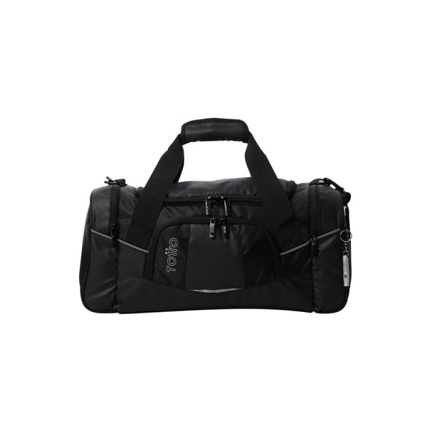 TOTTO Maleta Deportiva - Bolsa de Viaje | Chica | con Asa y Correa de Hombro Removible TEK 2.0 negro CH