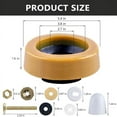 thumbnail image 2 of Wax Ring Kit for Floor Outlet Toilets New Install or Re- Include Closet ,Bolt ,Flange and, 2 of 8