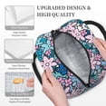 thumbnail image 6 of YFYANG Portable Waterproof Insulated Lunch Bag, Vintage Abstract Floral Graffiti Reusable Cooler Bag / Picnic Bag for Adults Teens, 6 of 9
