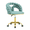 Blue,Gold, variant on SAYGOGO Velvet Desk Chair with Ergonomic Bubble Back Support for Home Office, Bedroom, Makeup Room, Beige