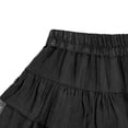 thumbnail image 2 of Girls Tiered Skirt Lace Trim Tutu Skirt Polka Dot Mesh Layered Party Skirt for Kids, Black, Sizes 9-10Y, 2 of 6