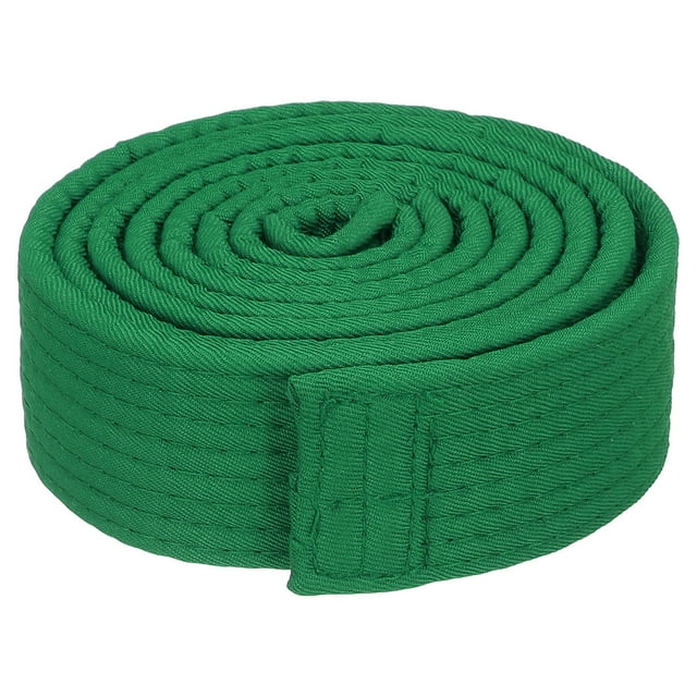 Uxcell Polyester Taekwondo Colored Ranking Belt For Practitioners Green 1.57"x5.9'