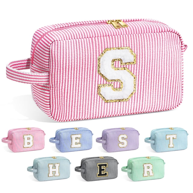 Bolsa de cosméticos YOOLIFE Initial para mujer rosa S
