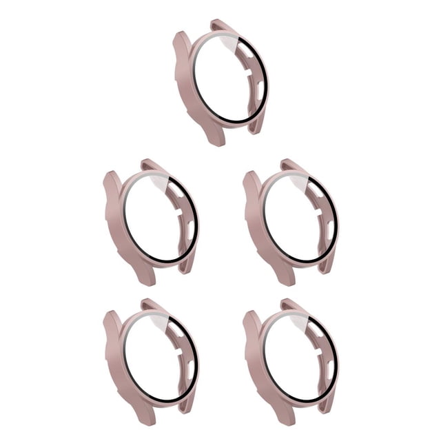crativent Watches Protector Set Professional Sturdy Covering Component Modified Fitting Watch Case Kit Replacement for Watch 4 Rose gold frame/film 5Set