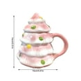 thumbnail image 2 of Cinvoph Christmas Tree Shape Cups, Ceramics Coffee Mug, Holiday Party Gifts, 2 of 5