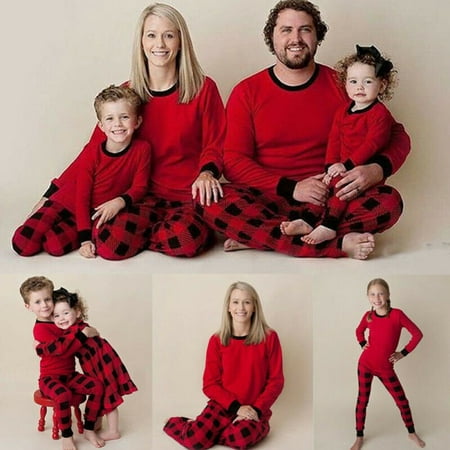 

Family Matching Kids Mom Dad Christmas Pajamas PJs Sets Xmas Sleepwear Nightwear