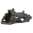 Marina Hollow Log Aquarium Ornament with Moss Cover