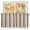 Brown, Beige, variant on Kitchen Curtains 54 Inches length, Beige Striped Window Treatment Curtain Drapes, Modern Minimalist Stripes Farmhouse Decorative Window Curtains for Bedroom Cafe, 52"x54", 2 Panels