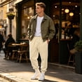 thumbnail image 2 of Wutalume Men's Slim Fit Joggers — Sweatpants with Tapered Leg, Drawstring Waist, Comfortable Lounge Pants for Active Days, 2 of 7