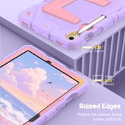 Fintie Case for Samsung Galaxy Tab S10 Lite/ S10 FE/ S9 FE 10.9 Inch/Tab S9 11 Inch, Fully-Body Rugged Heavy Duty Shockproof Protective Case with Kickstand & Shoulder Strap for Kids, Purple