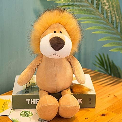 Forest Animals Stuffed Plush Doll Toy Kids Giraffe Elephant Monkey Lion Tiger Plush Toy Toys Kids Birthday Gifts 25cm G. (Color : B, Size : 25cm)