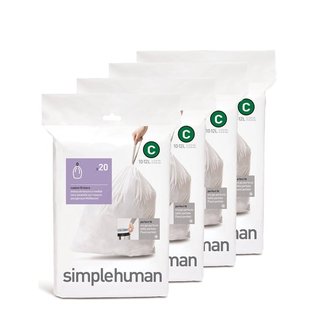 Forro para Basurero simplehuman Custom Fit C 10L / 2.6 Galones