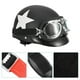 thumbnail image 4 of Protector solar Casco de seguridad UV Casco de motocicleta Mujeres Hombres con gafas (Negro), 4 of 8