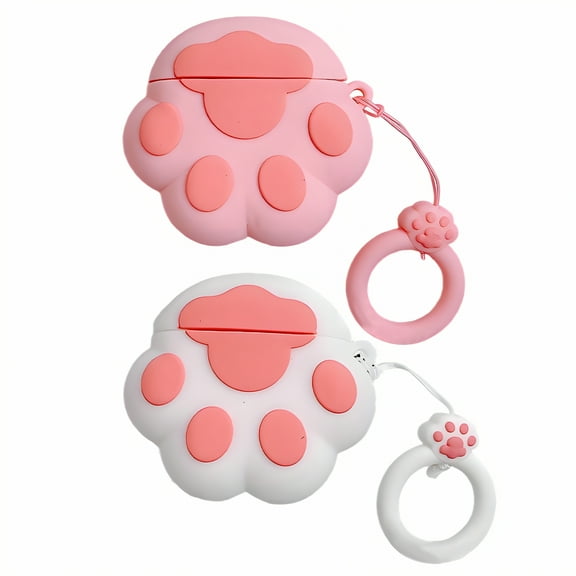 GJX 2Pcs Case for Airpods Pro 2nd Generation,Elastic Silicone Protective Cover for Airpods Pro 2 Case,Sweet Paw Look Case for Airpod Pro