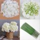 thumbnail image 4 of Light Blue Hydrangea Silk Flowers Heads Pack of 20 Full Hydrangea, 4 of 5