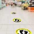 thumbnail image 3 of Coofit 10PCS Social Distancing Floor Decal Waterproof Social Distance Floor Sticker, 3 of 10